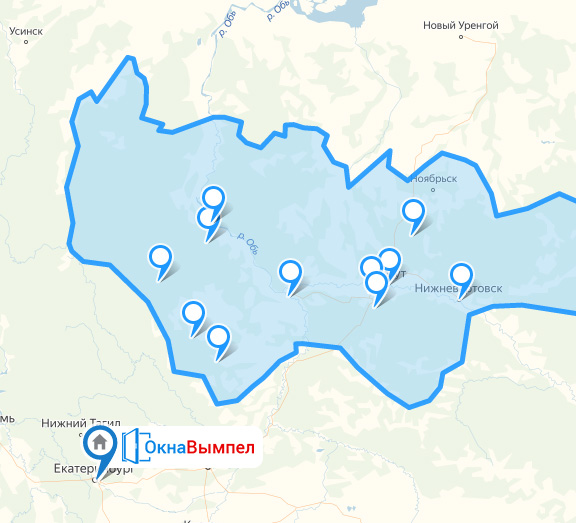 Доставка пластиковых окон в ХМАО